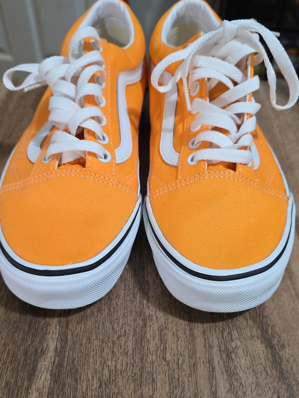 Blazing Orange Old Skool Canvas Vans